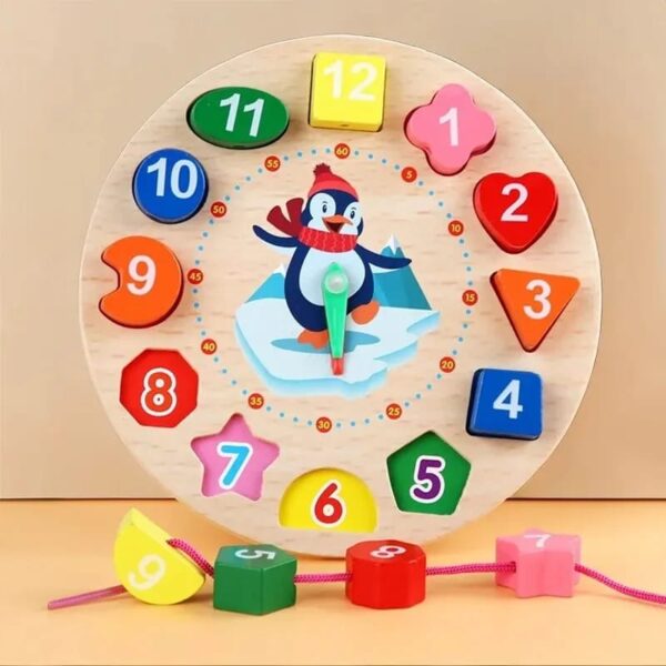 Wooden Clock Board For Kids